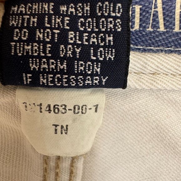 90s Vintage Gap 100% Cotton Bone Carpenter Mid Rise Straight Leg Jeans Size 10 - Picture 15 of 15